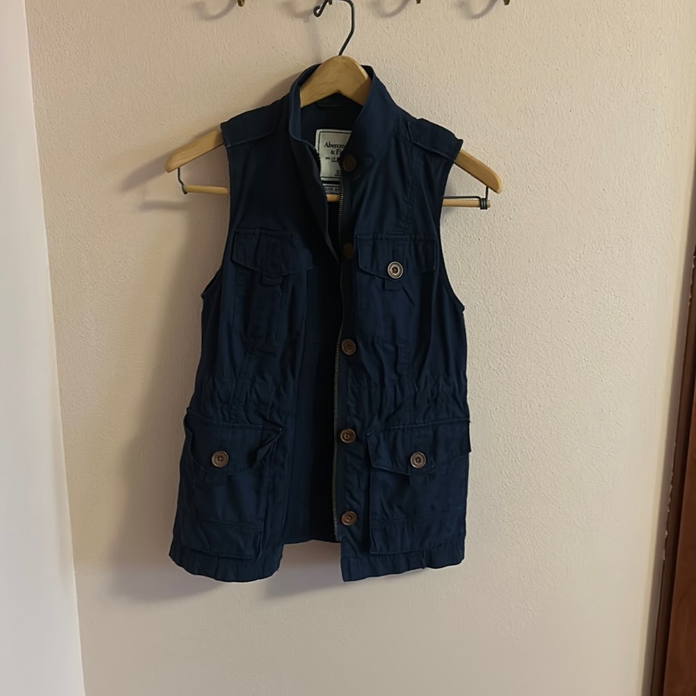 Navy blue Abercrombie vest